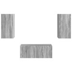 vidaXL Ensemble meuble TV 2 Pièces Gris Sonoma Bois d'ingénierie