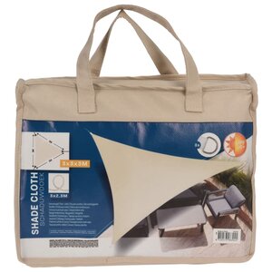 ProGarden Toile d'ombrage 3x3x3 m crème triangulaire