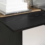 vidaXL Bureau Chêne noir 100 x 50 x 76 cm Bois d'ingénierie