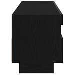 vidaXL Meuble TV Chêne noir 100 x 35 x 40 cm Bois d'ingénierie