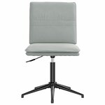 vidaXL Chaises à manger lot de 6 gris clair velours