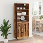 vidaXL Haut Armoire Bois Ancien 69 5 x 34 x 180 cm Bois d'ingénierie