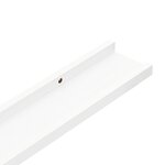 vidaXL Étagères murales 2 Pièces Blanc 100x9x3 cm