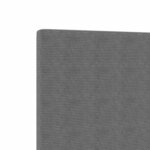 vidaXL Tête de lit LED Gris clair 144 cm Tissu en velours côtelé