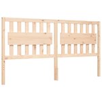 vidaXL Cadre de lit sans matelas bois massif