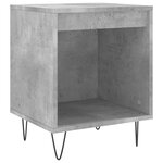 vidaXL Table de chevet gris béton 40x35x50 cm bois d’ingénierie