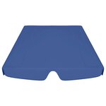 vidaXL Toit de rechange de balançoire bleu 188/168x145/110 cm