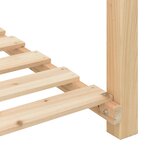 Jardinière vidaXL avec étagères 111x37x76 cm en bois massif de sapin