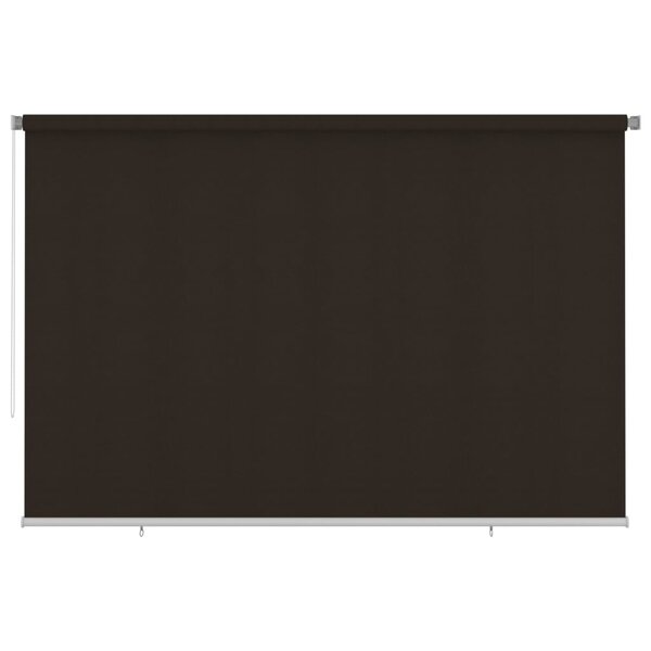 vidaXL Store roulant d'extérieur 350x230 cm Marron PEHD