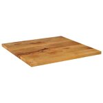 vidaXL Dessus de table 70x70x2 5 cm carré bois massif manguier