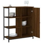 vidaXL Buffet chêne marron 70x30x80 cm bois d'ingénierie