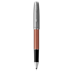 PARKER Sonnet Essentiel Stylo roller  Orange  Recharge noire pointe fine  Coffret cadeau