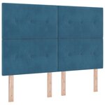 Tête de lit LED vidaXL Bleu foncé 72 cm Velours