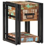 vidaXL Cabinet de chevet avec tiroir 2 Pièces Multicolore 30 x 30 x 40 cm