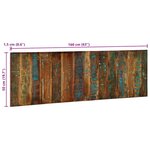vidaXL Tête de lit multicolore 160 cm bois massif récupération