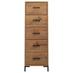 vidaXL Commode 42x35x110 cm Bois de pin massif