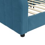 vidaXL Lit de repos sans matelas bleu 80x200 cm velours