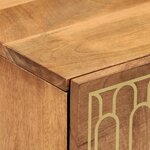 vidaXL Table de chevet 40x33x46 cm Bois de manguier solide