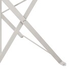 vidaXL Chaises d'extérieur Beige Métal Standard Pliable