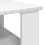 vidaXL Table basse Blanc 57 x 55 x 45 cm Bois d'ingénierie
