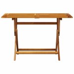 vidaXL Ensemble à manger de jardin 5 Pièces blanc crème tissu bois massif