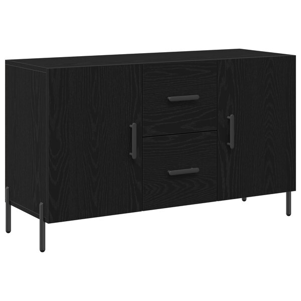 Buffet vidaXL Noir Chêne 100x36x60 cm Bois d'ingénierie