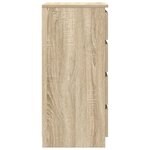 vidaXL Buffet avec tiroirs chêne sonoma 37 5x35x99 cm bois ingénierie