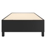 vidaXL Cadre de lit à ressorts noir 80x200 cm similicuir
