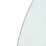 vidaXL Plaque en verre de cheminée Transparent 800 x 600 mm Verre