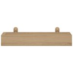 vidaXL Étagères murales 2 Pièces 40x15x4 cm bois de teck massif