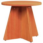 vidaXL Table basse 3 Pièces Brun cire