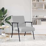 vidaXL fauteuil Gris nuage 59 x 75 x 78 cm tissu