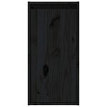 vidaXL Armoires murales 2 Pièces Noir 30x30x60 cm Bois de pin massif