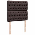 vidaXL Sommier à lattes de lit avec matelas Marron foncé 80x200 cm