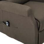 Vidaxl fauteuil releveur inclinable taupe tissu