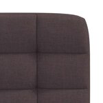 vidaXL Chaises à manger lot de 2 marron foncé tissu