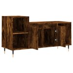 vidaXL Meuble TV Chêne fumé 100x35x55 cm Bois d'ingénierie