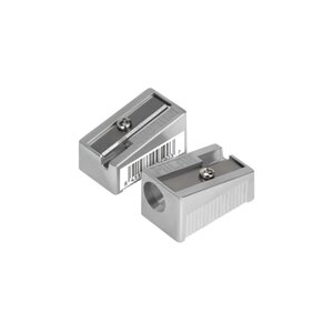 LOT de 20 Taille-crayon triangulaire Milan à 1 trou - Lame en acier au carbone - Construction en aluminium