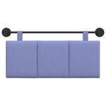 vidaXL Tête de lit suspendue Bleu denim Tissu