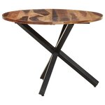 vidaXL Table de salle à manger 100x100x75 cm Bois d'acacia