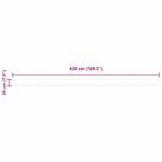 vidaXL Toile de protection auvent 4 5 m Multicolore 4 3x0 2 m
