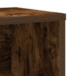 vidaXL Bibliothèque chêne fumé 60x24x101 5 cm bois d'ingénierie