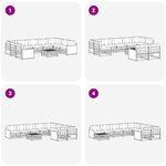 vidaXL Ensemble de canapés d'extérieur 10 pc Naturel et Anthracite
