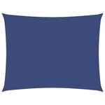 vidaXL Voile de parasol tissu oxford rectangulaire 6x7 m bleu
