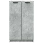vidaXL Armoire à chaussures Gris béton 59x35x100 5 cm Bois d'ingénierie