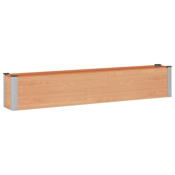 vidaXL Jardinière surélevée Marron 200 x 30 x 36 cm WPC et Aluminium