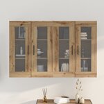 vidaXL Armoires murales 2 Pièces en chêne artisan 69 5x34x90 cm en bois d'ingénierie