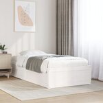 vidaXL Cadre de lit sans matelas blanc 100x200 cm bois de pin massif
