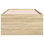 vidaXL Lit de jour avec tiroirs sans matelas chêne sonoma 100x200 cm