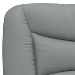 vidaXL Lit avec matelas gris clair 120x200 cm tissu
